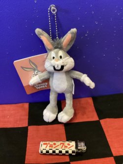 画像1: ルーニーテューンズ　ぬいぐるみボールチェーン（バッグスバニー　バックスバニー)