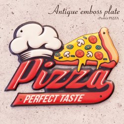 画像1: アンティークエンボスプレート［Perfect PIZZA］