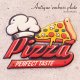 アンティークエンボスプレート［Perfect PIZZA/ピザ］