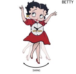 画像1: ベティ　スウィングクロック　
