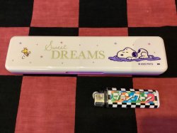 画像1: スヌーピー　お箸&スプーンセット（リラックスナイト/RELAX NIGHT）