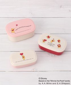 画像1: くまのプーさん　3Pランチボックス シールランチボックス（HEART)