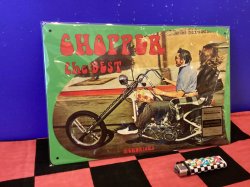 画像1: アメリカン　アンティーク風メタルプレート（CHOPPER)