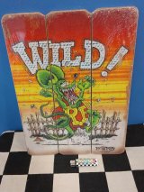 画像: ヴィンテージサインボード　ウッドボード(ラットフィンク　WILD)