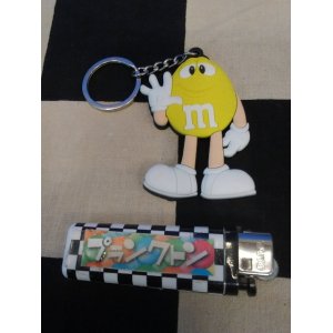 画像: m&ms　ラバーキーホルダー（イエロー）