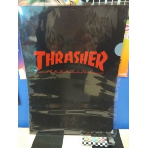 画像: THRASHER　クリアファイル（ブラック×レッド）