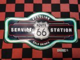 画像: ルート66  アンティークエンボスプレート（SERVICE STATION）