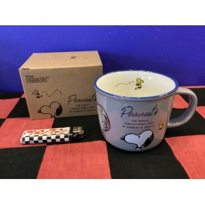 画像: スヌーピー　カラーマグ（PEANUTS/グレー）