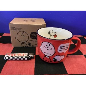 画像: スヌーピー　カラーマグ（PEANUTS/レッド）