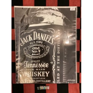 画像: 特大ポスター（jack Daniels/ボトルアップ/モノクロ）