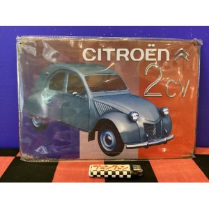 画像: アンティーク風メタルプレート（CITROEN 2cv)