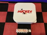 画像: ミッキーマウス　3Pランチボックス（ロゴ　ホワイト）