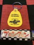 画像1: ラバーサドルキーリング　キーホルダー（PENNZOIL/イエロー）