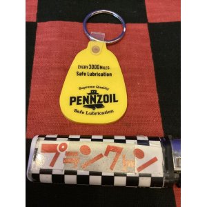 画像: ラバーサドルキーリング　キーホルダー（PENNZOIL/イエロー）