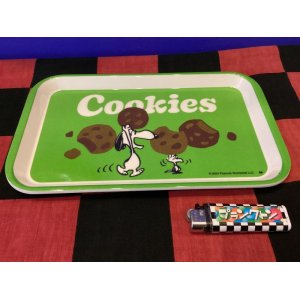 画像: スヌーピー　メラミントレイS  （COOKIES/グリーン）