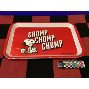 画像: スヌーピー　メラミントレイS  （CHOMP/レッド）