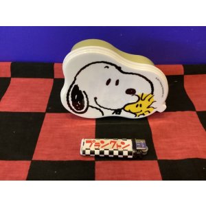 画像: スヌーピー　フードボックスフェイス型ランチボックス（スヌーピー＆ウッドストック／イエロー）