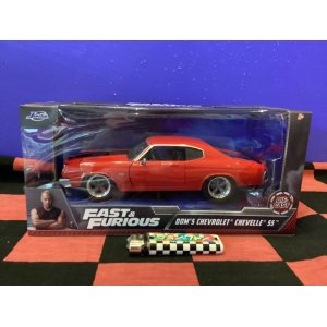 画像: ワイルドスピード　ダイキャストカー（DOM'S  CHEVROLET  CHEVELLE SS/RD&BK）