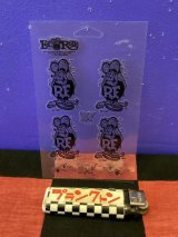 画像: ラットフィンク　こする　ステッカー　シートS（ブラック）