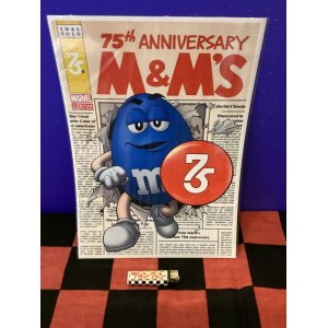 画像: M&M  キャラクターポスター　(ブルー飛び出すっ)