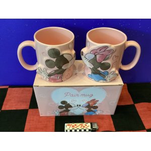 画像: ペアマグカップ(ミッキーマウス&ミニーマウス)