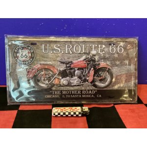 画像: ルート66  CMプレート（U.S ROUTE66）