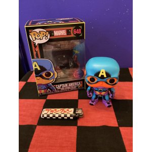 画像: ファンコポップ！マーベル　ボビングヘッド（CAPTAIN  AMERICA）648  プロテクトケース付き　限定品