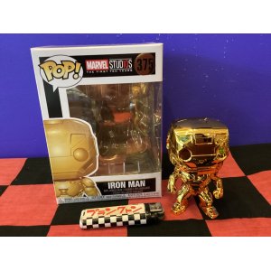 画像: ファンコポップ！マーベル　ボビングヘッド（IRON MAN/キャプテンアメリカ/ゴールド）375 プロテクトケース付き