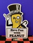 画像1: ミスターピーナッツ　エンボスメタルサインプレート（Have fun with PEANUT)