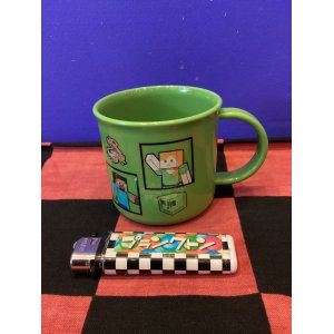 画像: マインクラフト　プラスチックコップ（チラシ/グリーン）