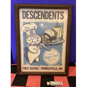 画像: 額入りヴィンテージロックバンドポスター（DESCENDENTS）