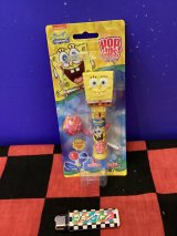 画像: スポンジボブ　ポップアップス　ロリポップキャンディ　（ストロベリークリーム味）