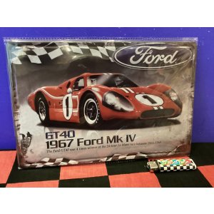画像: アンティーク風メタルプレート（GT40 1967)