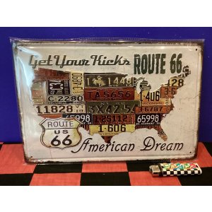 画像: アンティーク風メタルプレート（66 AMERICAN DREAM)
