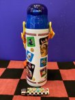 画像3: スーパーマリオブラザーズ　ロック付きワンプッシュダイレクトステンレスボトル（580ml/ブルー×ホワイト）