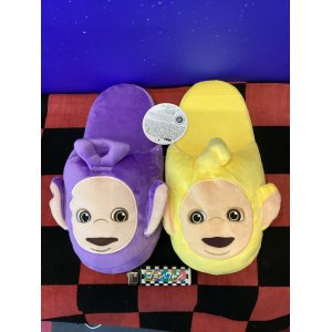画像: テレタビーズ　ぬいぐるみスリッパ　（ティンキーウィンキー&ラーラ）