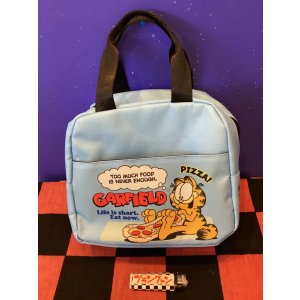 画像: ボーリングバッグ風　保冷ランチバッグ（ガーフィルド　ブルー）