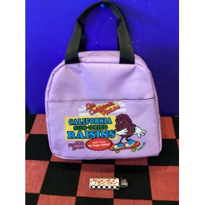 画像: ボーリングバッグ風　保冷ランチバッグ（レーズン　パープル）