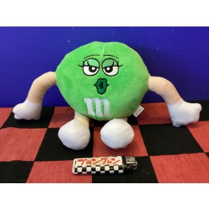 画像: m&ms　プラッシュドール　ぬいぐるみ（グリーン）