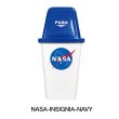 画像1: 20Lダストボックスダストボックス（NASA/ホワイト　ブルー)
