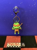 画像: タートルズ　3Dラバーキーホルダー（オレンジ）