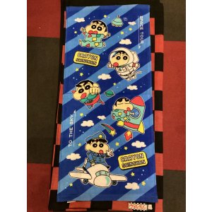 画像: クレヨンしんちゃん　フェイスタオル（スペースパジャマ）