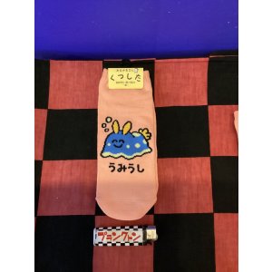 画像: おえかきさんシリーズ　レディース靴下（うみうしさん) 