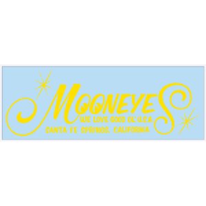 画像: MOONEYES Logo抜き ステッカー(ビッグ　ロゴ　YE)