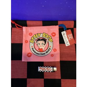 画像: ベティ　マチ付き巾着　（USA/ピンクXパープル）