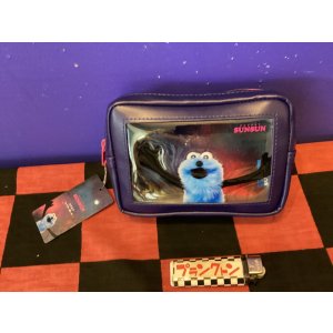 画像: パペットスンスン　スクエアポーチ(ブルー)