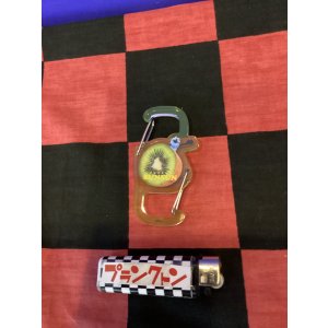 画像: パペットスンスン　ツインカラビナホルダー（キウイ）