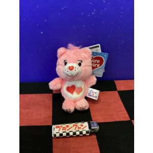 画像: ケアベア　ソフトぬいぐるみキーホルダー(ラブアロットベア)