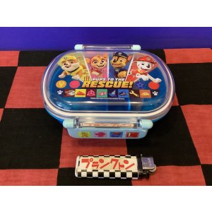 画像: パウパトロール　抗菌食洗機対応ふわっとフタタイトランチボックス　一段　（丸型/ブルー/25）