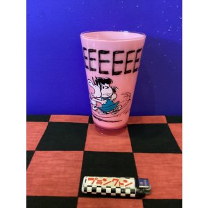 画像: スヌーピー　アクリルタンブラー　(スヌーピールーシー/ピンク)